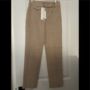 Veronica Beard Renzo pants in khaki color.